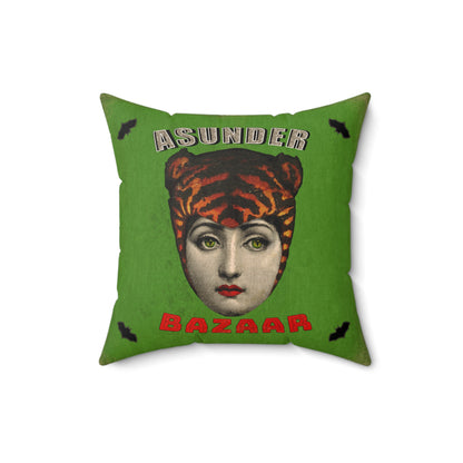 Asunder Bazaar Lina Tiger Square Pillow