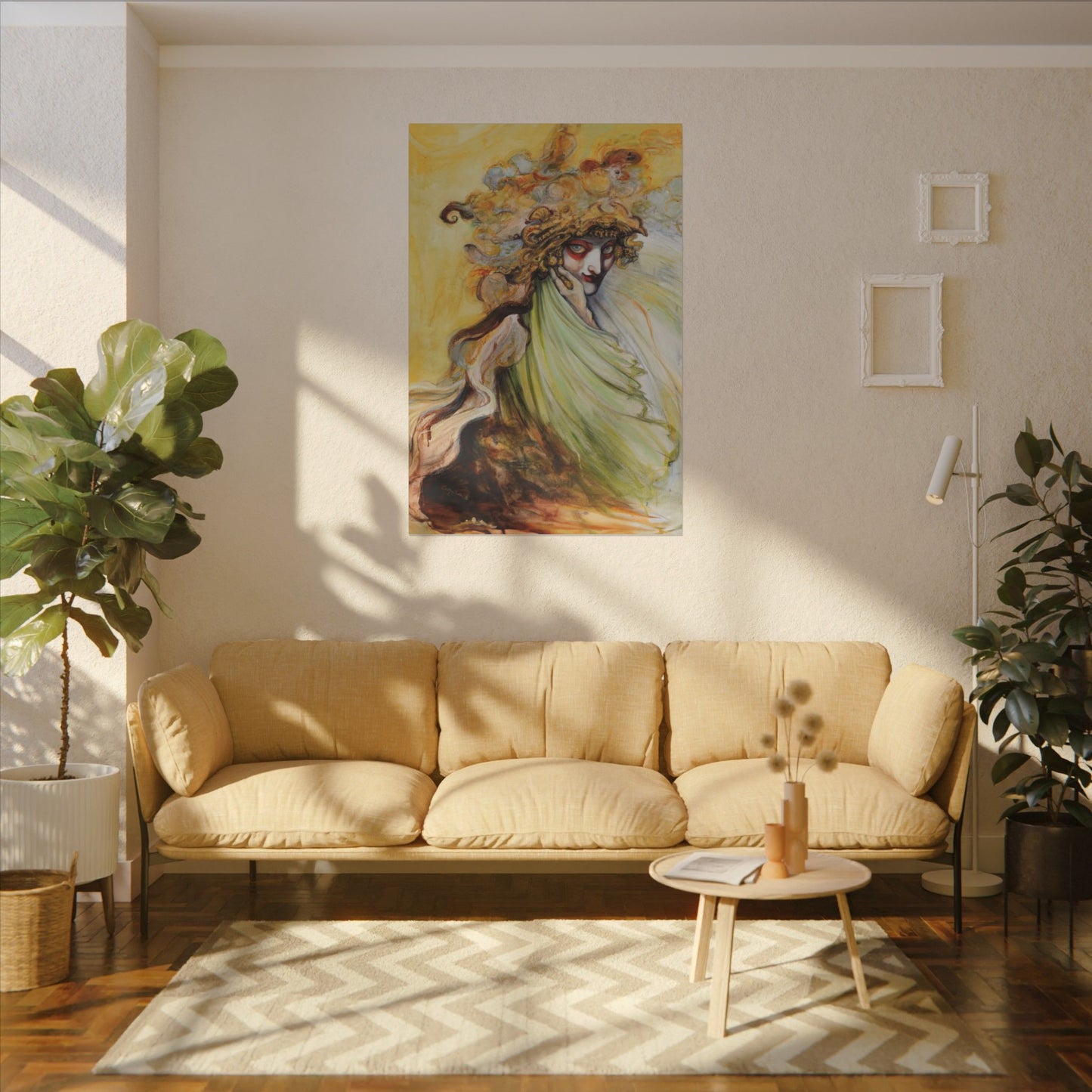 The Golden Seer Matte Canvas Print, Stretched, Wrapped Wall Art with Hardware 0.75"