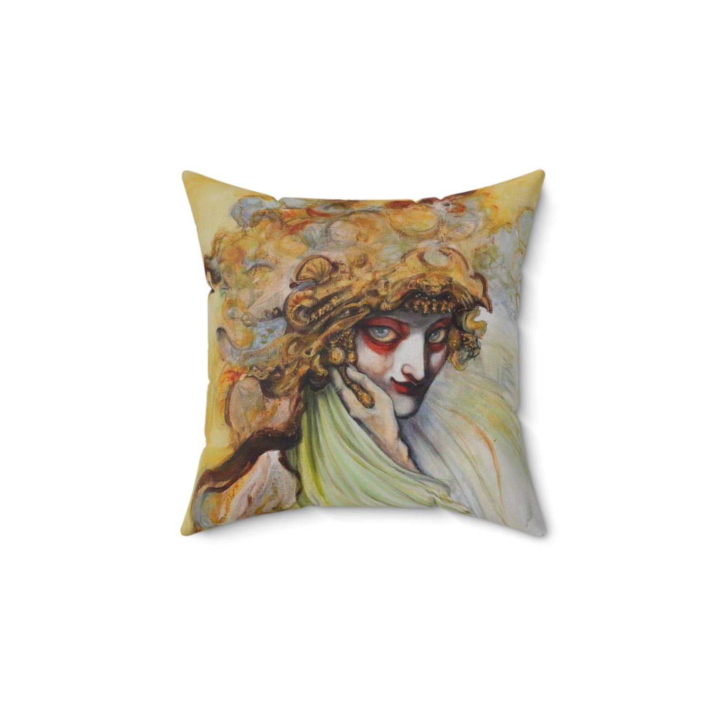Seer of The Golden Sea Square Pillow