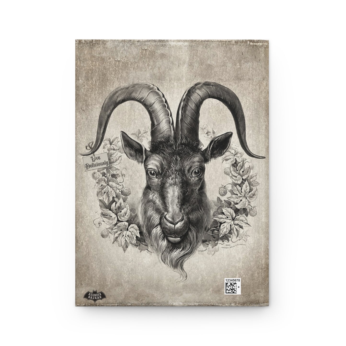 Live Deliciously Matte Hardcover Journal