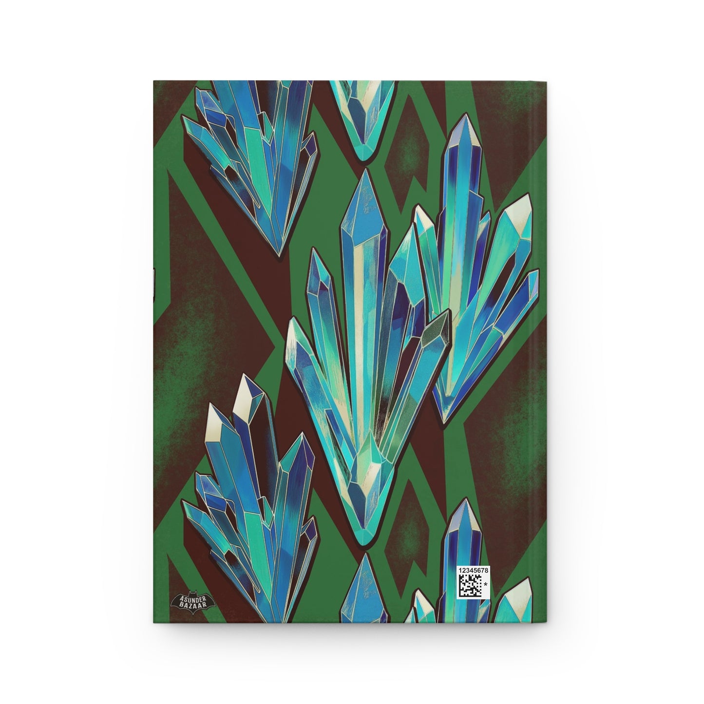Art Deco Crystals Earthtone Matte Hardcover Journal