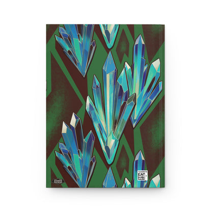 Art Deco Crystals Earthtone Matte Hardcover Journal
