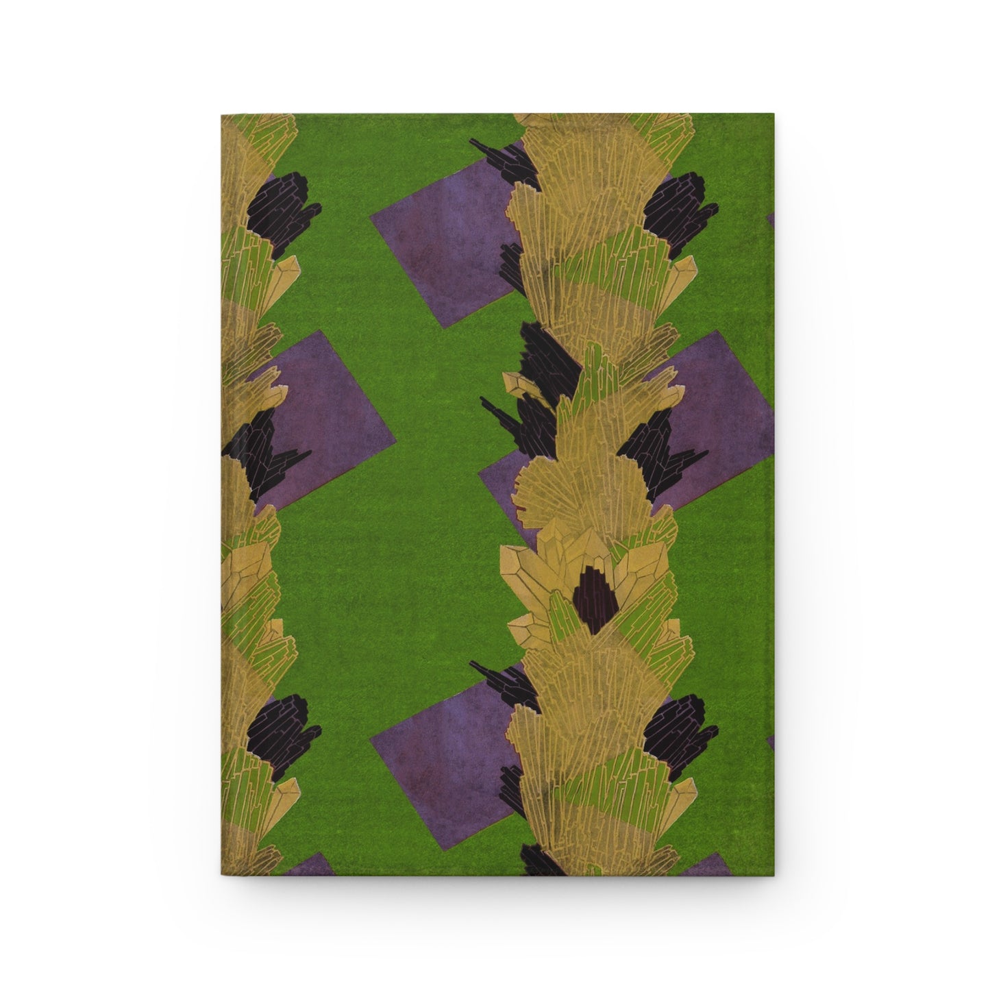 Art Deco Seguy Crystals Warm Green Matte Hardcover Journal