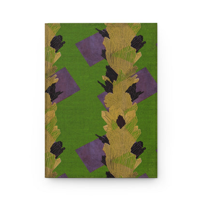 Art Deco Seguy Crystals Warm Green Matte Hardcover Journal