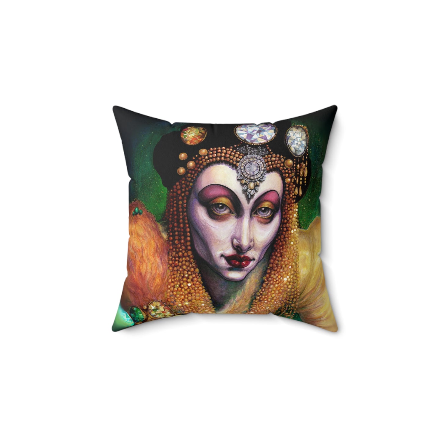 Ornaments of Gold Square Pillow