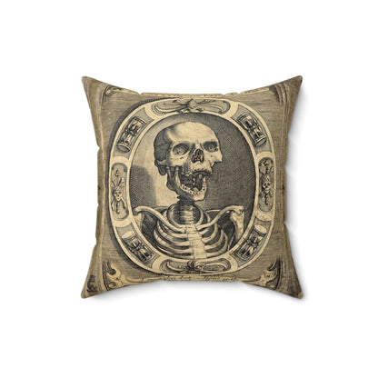 Memento Mori Square Pillow