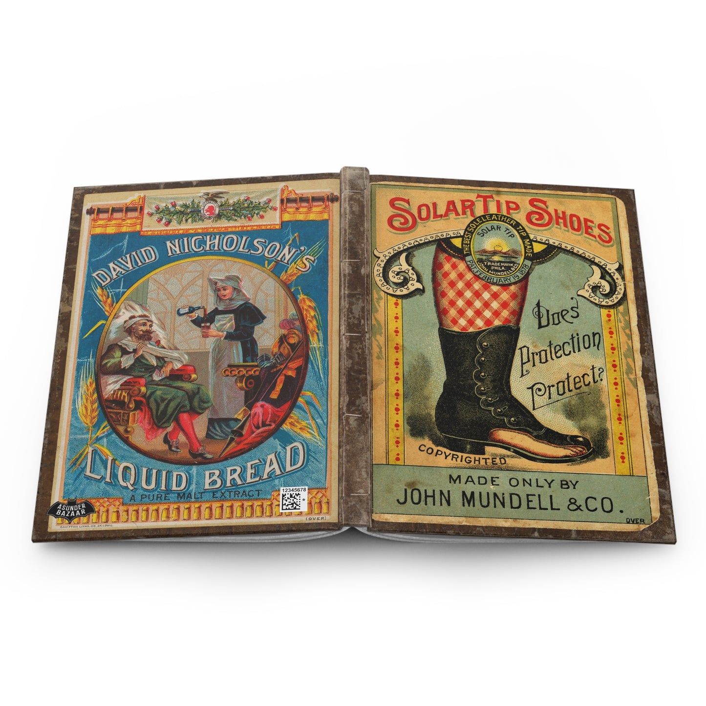 Victorian Adverts Matte Hardcover Journal