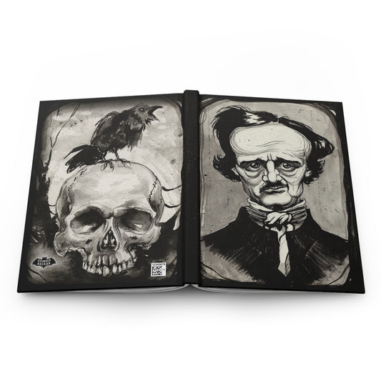 Poe and The Raven Matte Hardcover Journal