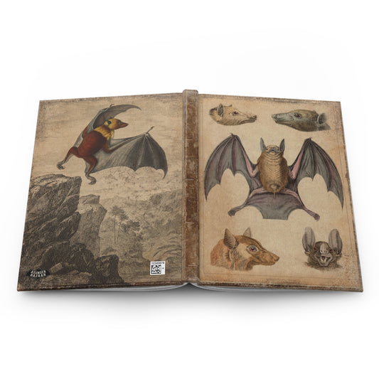 Vintage Bats Matte Hardcover Journal