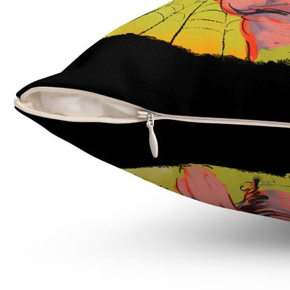 Woman of Horror Square Pillow