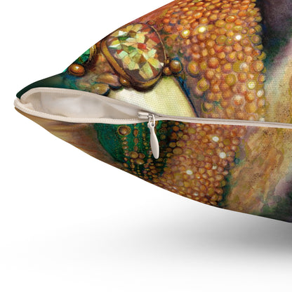 Ornaments of Gold Square Pillow