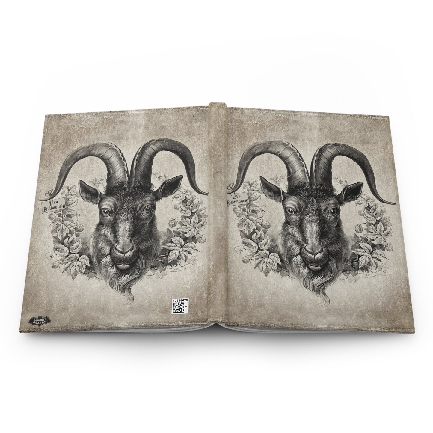 Live Deliciously Matte Hardcover Journal