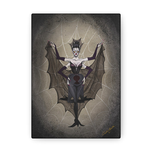 Spider Lady Stretched Canvas Print, Wrapped Wall Art with Hardware 0.75" depth