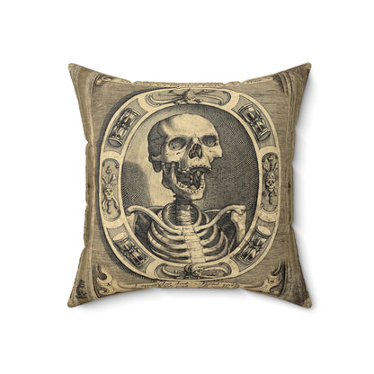 Memento Mori Square Pillow