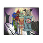 Monster Fashion Show Stretched Canvas Print, Wrapped Wall Art with Hardware 0.75" depth