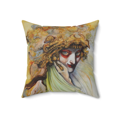 Seer of The Golden Sea Square Pillow