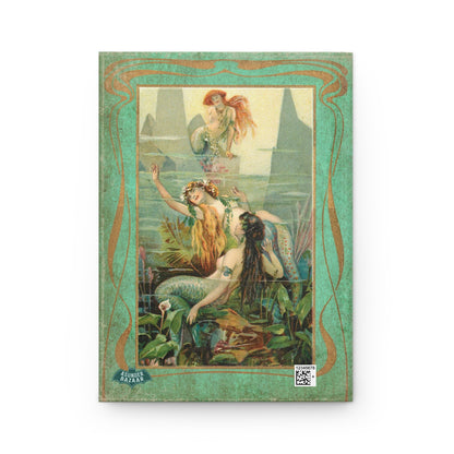 Vintage Mermaid Trio Matte Hardcover Journal