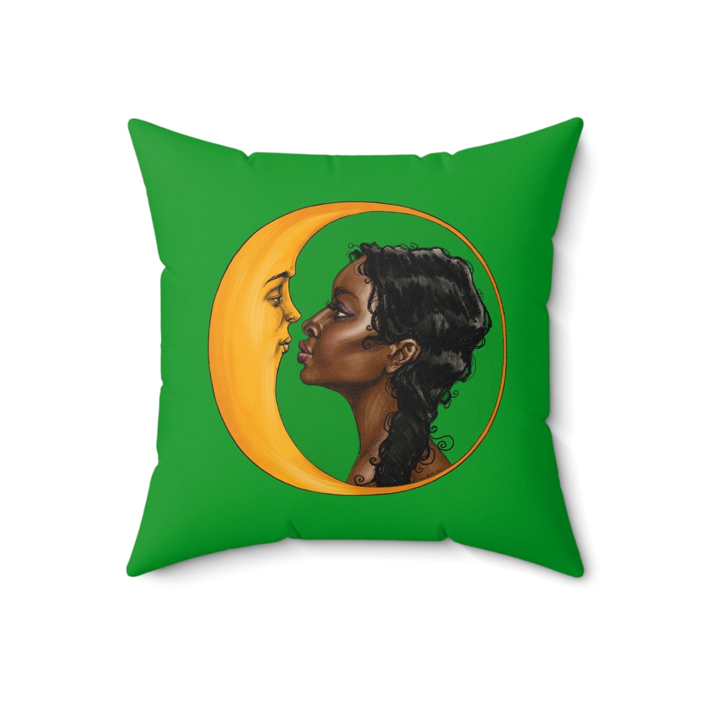 Moon Kiss Square Pillow