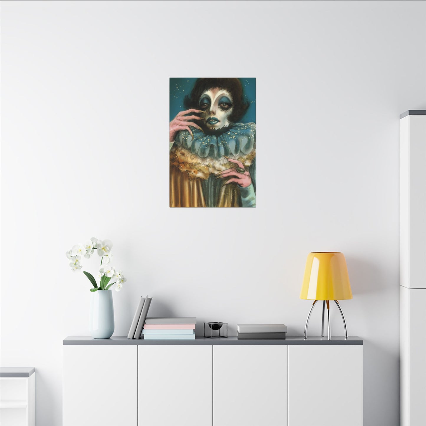 Pierrot 01 Matte Canvas Print, Stretched, Wrapped Wall Art with Hardware 0.75"