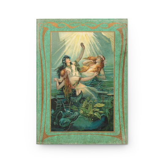 Vintage Mermaid Trio Matte Hardcover Journal