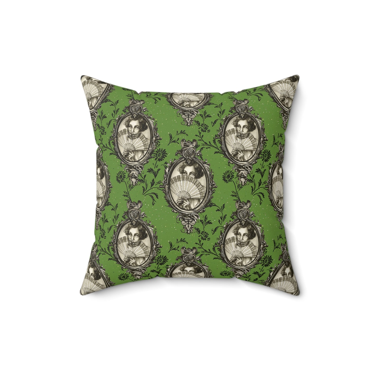 Haunted Manor Square Pillow