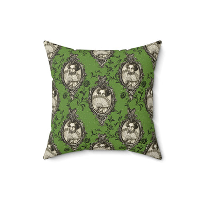 Haunted Manor Square Pillow