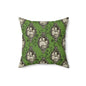 Haunted Manor Square Pillow