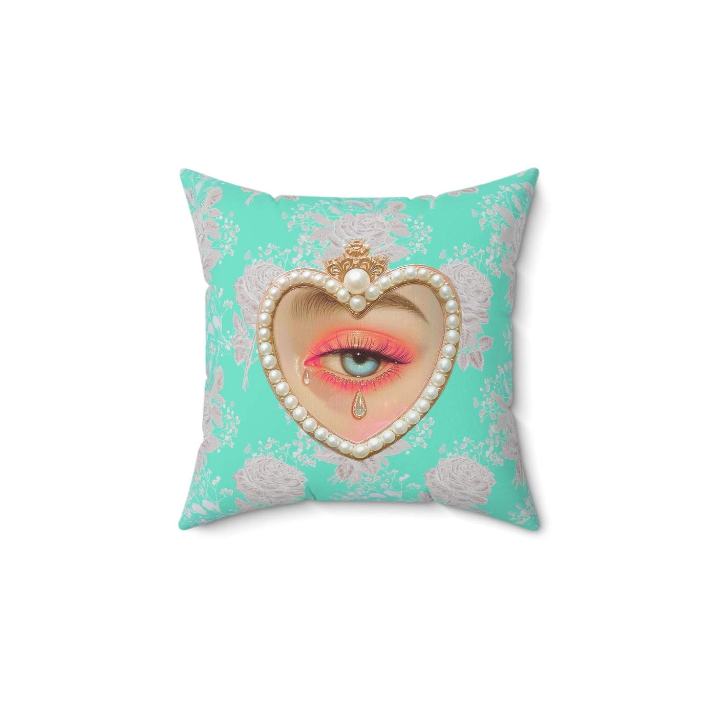 Lovers Eye Tears Square Pillow