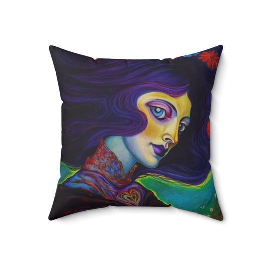 Violet Square Pillow