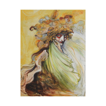 The Golden Seer Matte Canvas Print, Stretched, Wrapped Wall Art with Hardware 0.75"