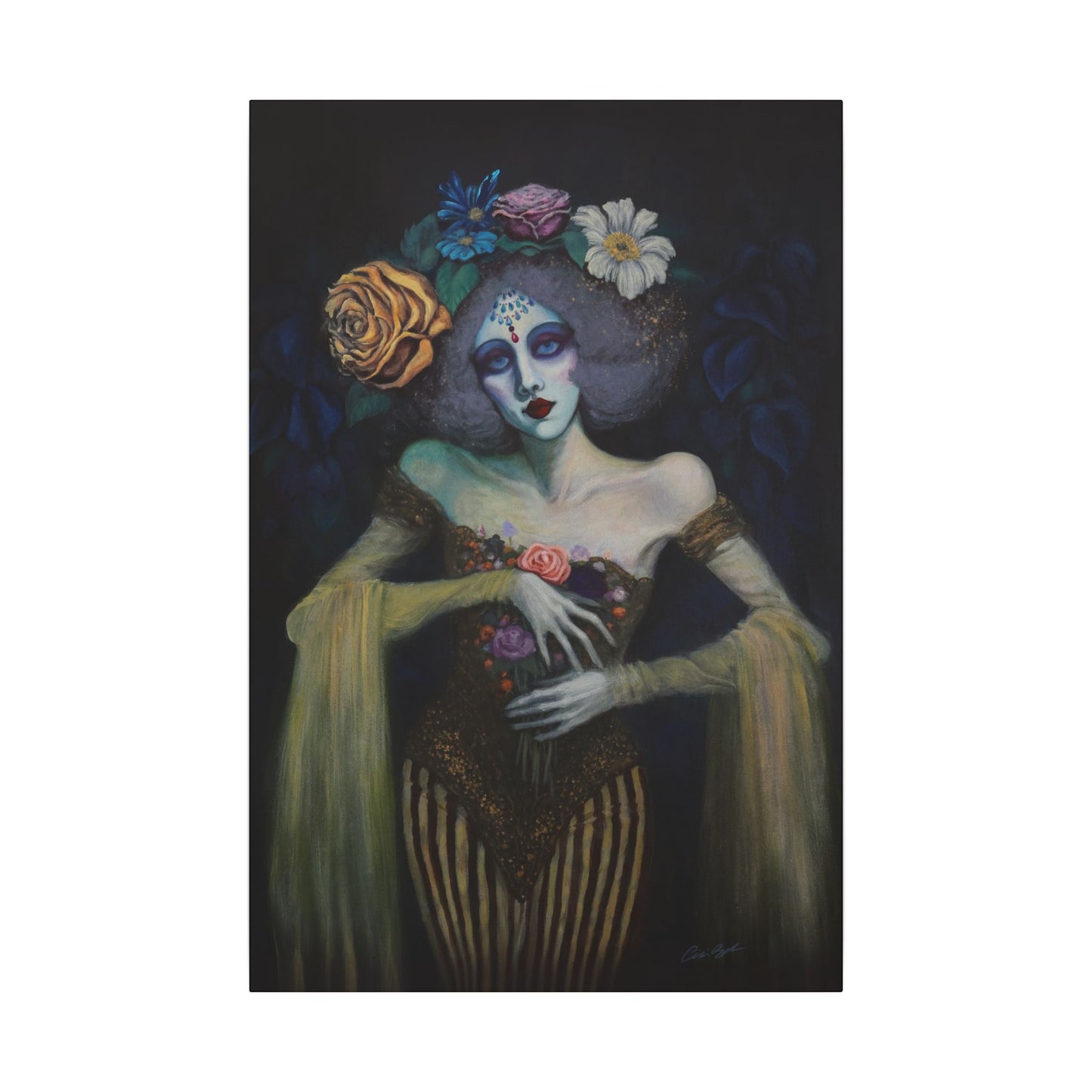 The Marionette Stretched Canvas Print, Wrapped Wall Art with Hardware 0.75" depth