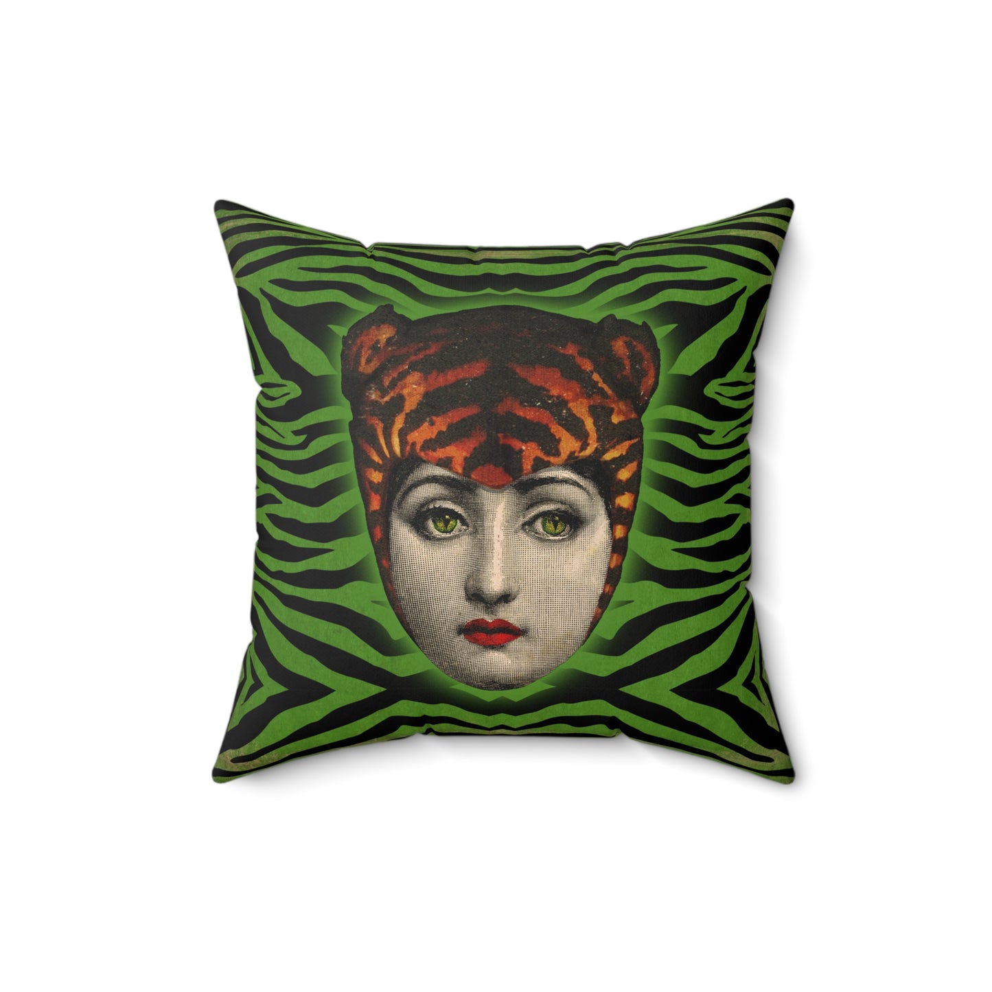 Asunder Bazaar Lina Tiger Square Pillow
