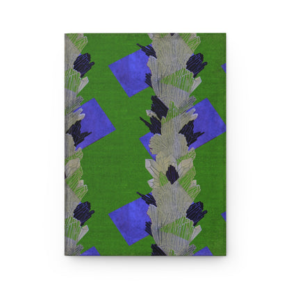 Art Deco Seguy Crystals Cool Green Matte Hardcover Journal