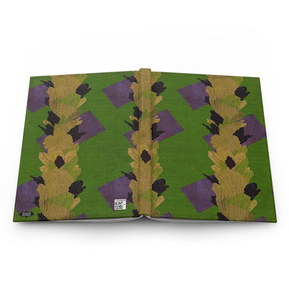 Art Deco Seguy Crystals Warm Green Matte Hardcover Journal