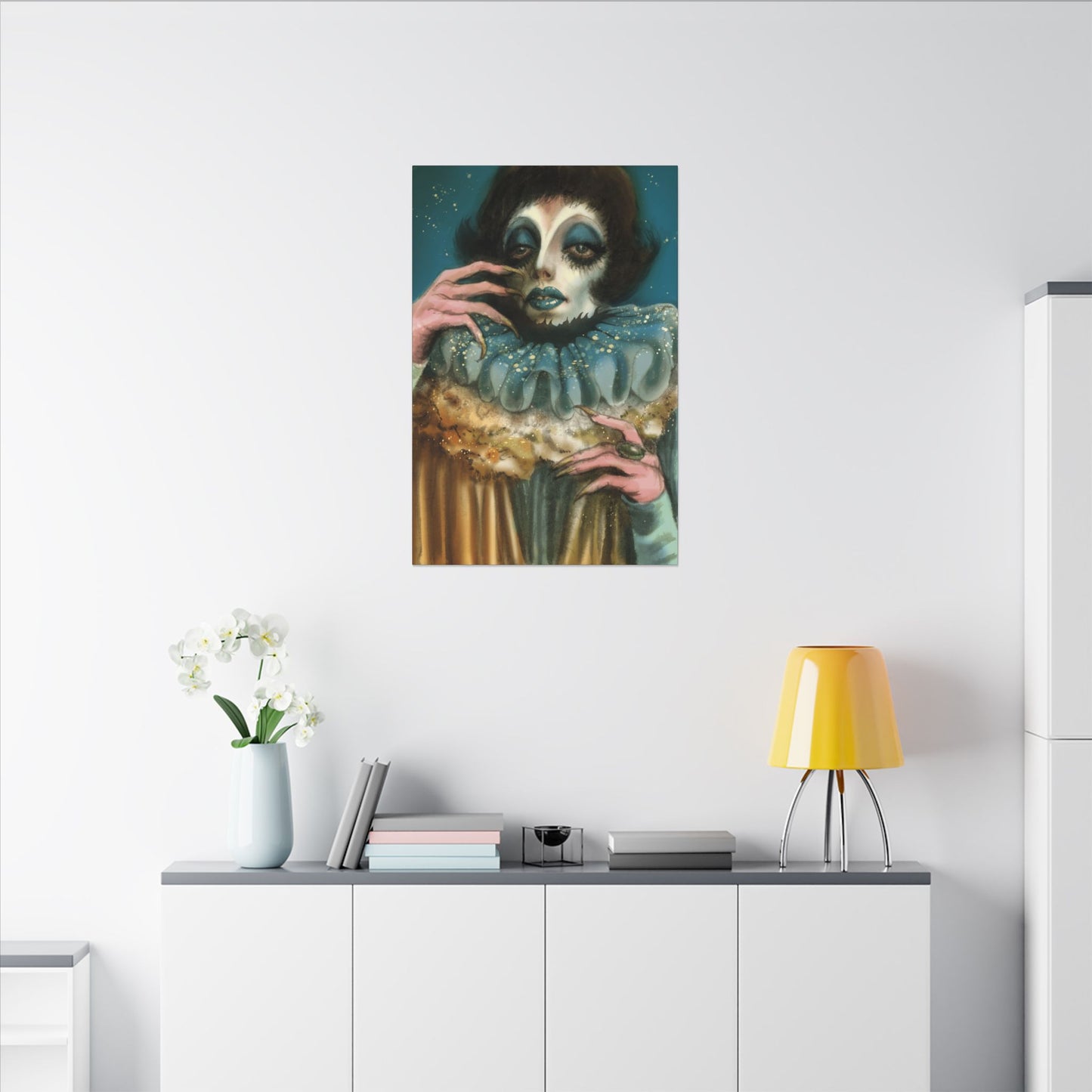 Pierrot 01 Matte Canvas Print, Stretched, Wrapped Wall Art with Hardware 0.75"