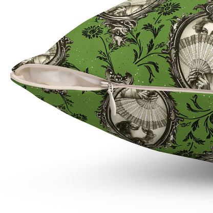 Haunted Manor Square Pillow