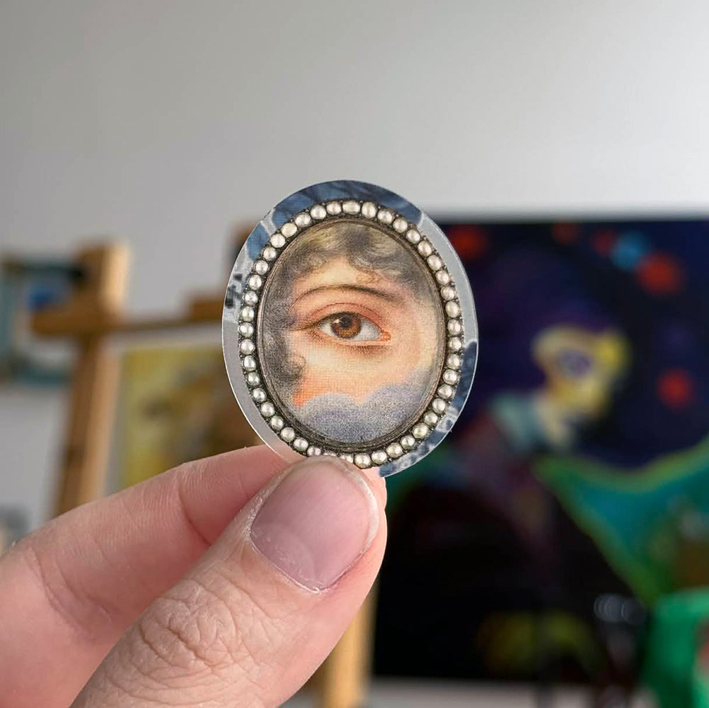 Eyes with a Face Lovers Eye Translucent Vinyl Sticker Sheet