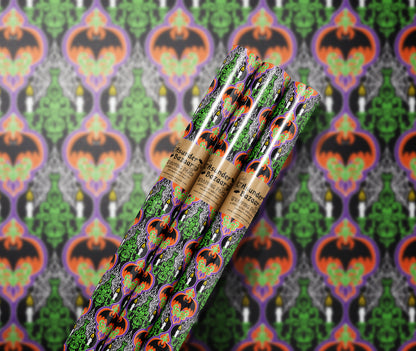 Halloween Ogee Wrapping Paper 3 Sheet Roll