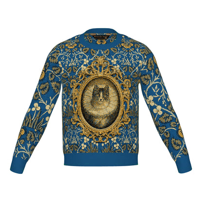 PRE-ORDER Double-Sided Baroque Dog and Cat Crewneck Sweater Unisex Classic Fit Graphic Pullover