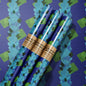 Abstract Art Deco Crystal Geometric Cool Tone Wrapping Paper 3 Sheet Roll
