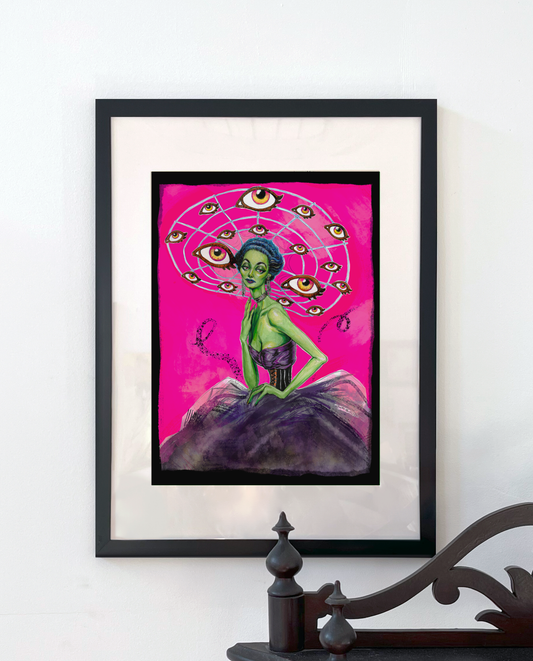 8x11 Eyeballs Everywhere Giclée Art Print