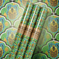 Art Deco Beetle on Green Wrapping Paper 3 Sheet Roll