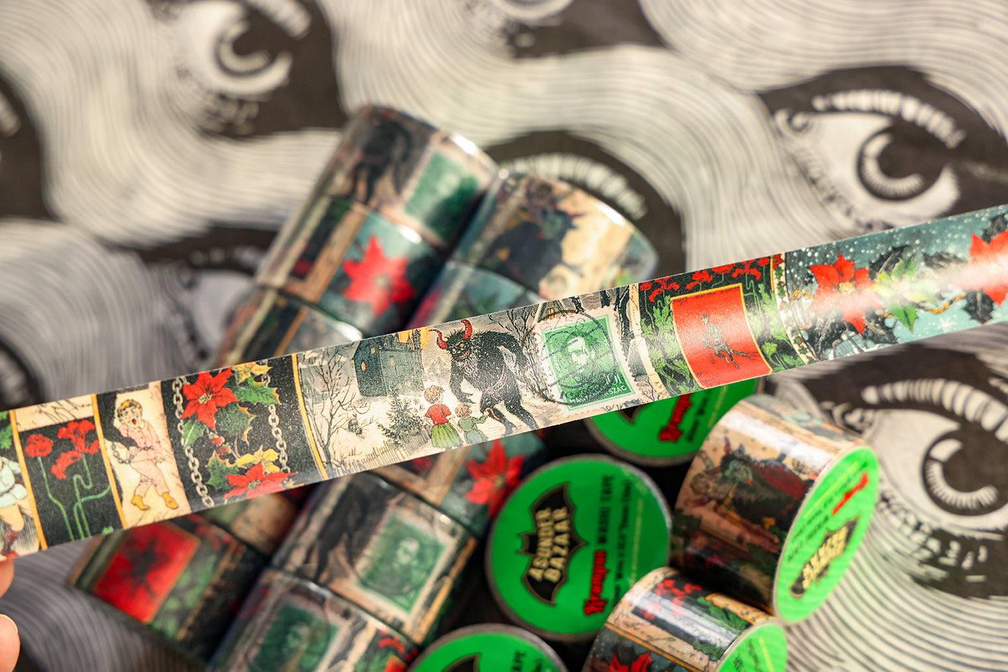 Krampus Washi Tape 30mm Wide by 10 meters in length