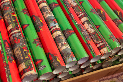 Krampus Set Wrapping Paper 3 Sheet Roll