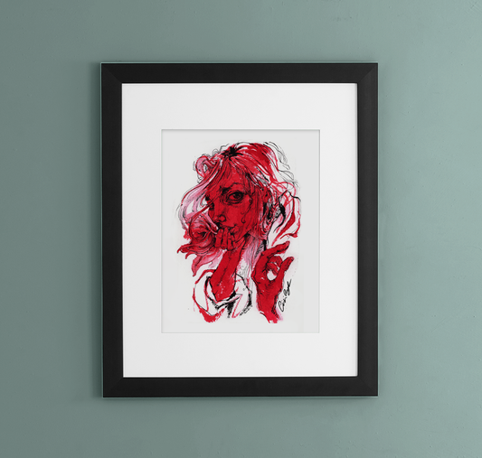 Red Giclée Art Print