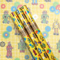 Retro Robots Wrapping Paper 3 Sheet Roll