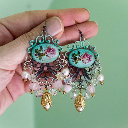 La Vie en Rose Bohemian Earrings