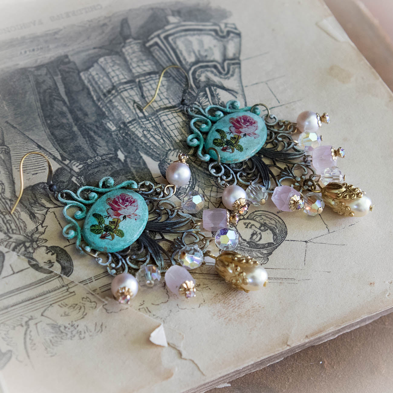 La Vie en Rose Bohemian Earrings