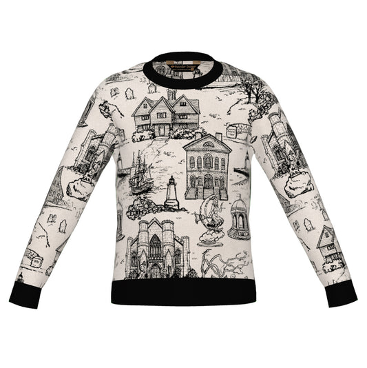 PRE-ORDER Salem Toile Crewneck Sweater Unisex Classic Fit Graphic Pullover