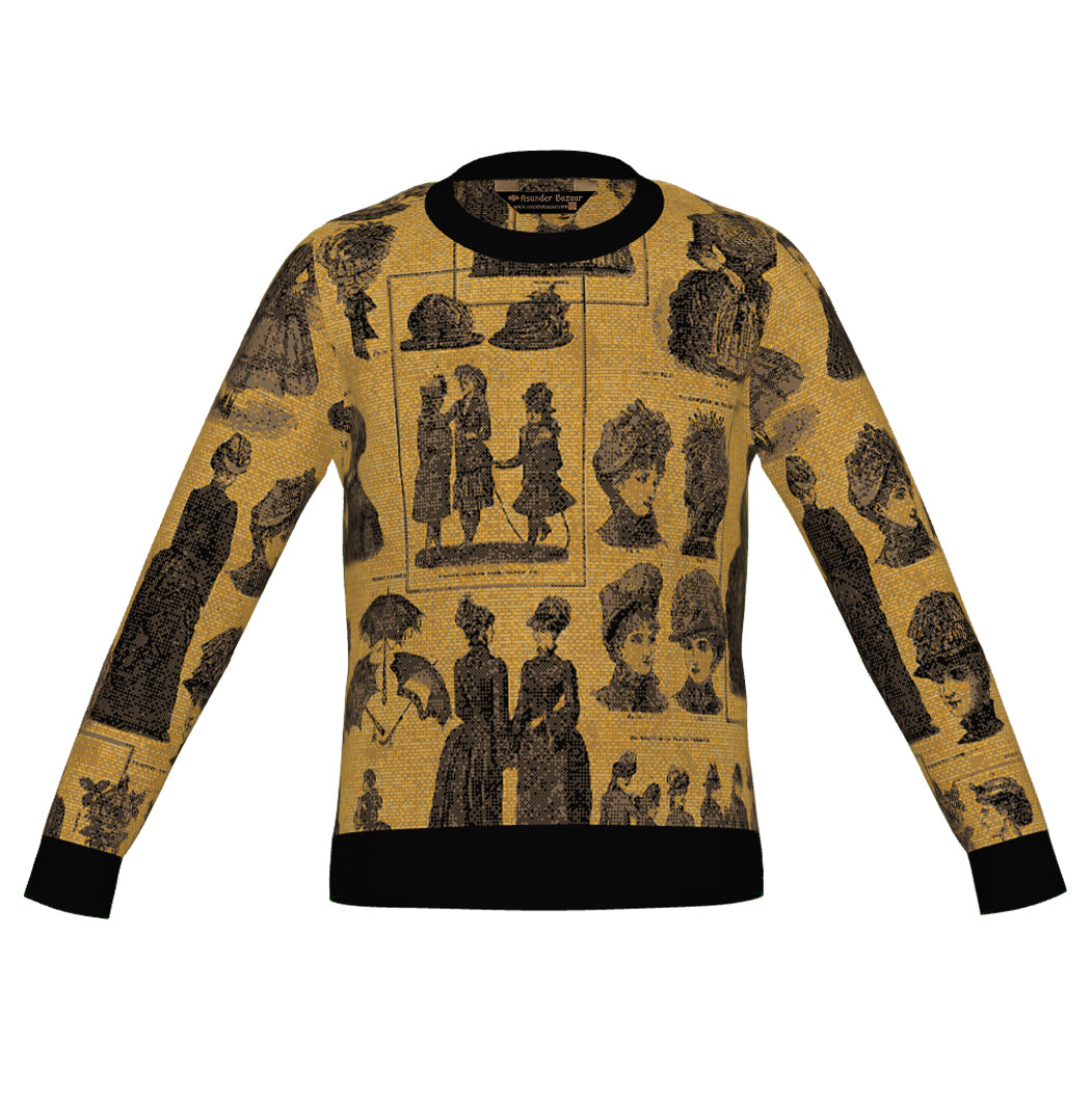 PRE-ORDER Sepia Fashion Crewneck Sweater Unisex Classic Fit Graphic Pullover